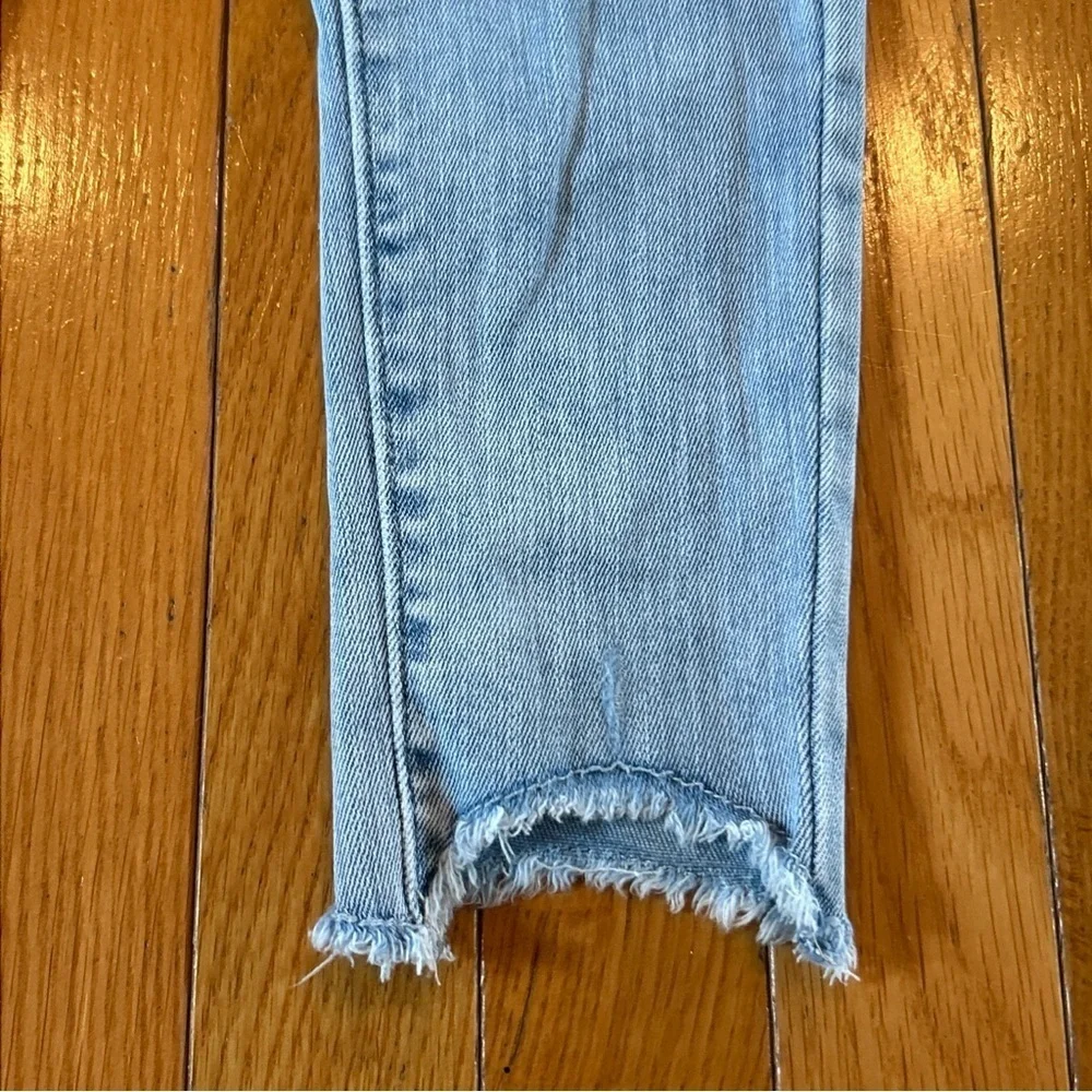 2 Pairs Old Navy Rockstar High Rise Stretch Light Blue Denim Jeans Girls Sz 8